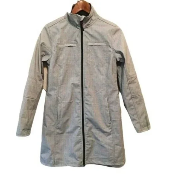 Mondetta Women's Full Zip Front Fleece Lined Plaid Coat Bonded Jacket Sz Medium - Picture 2 of 16